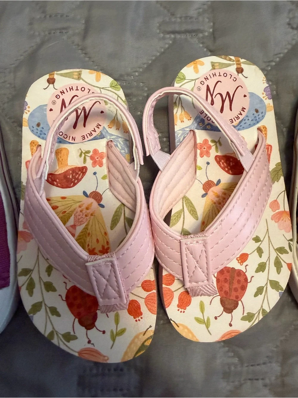 Toms leopard print, Marie Nicole Floral Kids Flip Flops, Koala Kids Purple shoes